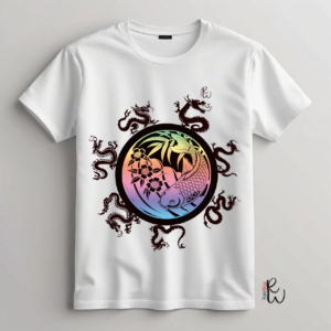 Rare Wear Exclusive T Shirt Koi Dragon