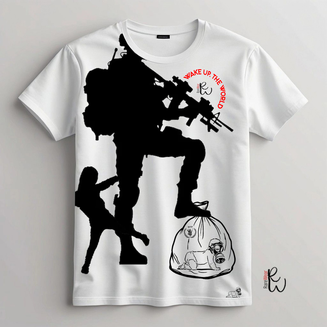 Rare Wear Exclusive T Shirt wake up the world